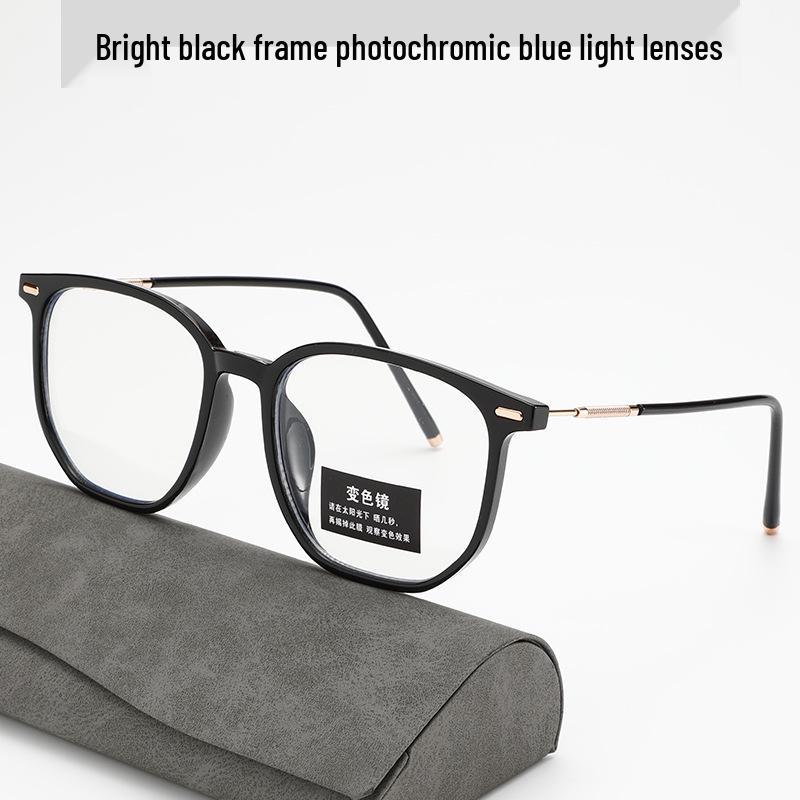 Korean Style Anti-Blue Light Large Square Eyeglass Frames for Men & Women