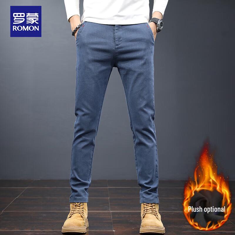 

Romon Men s Casual Business Straight-Leg Trousers 38