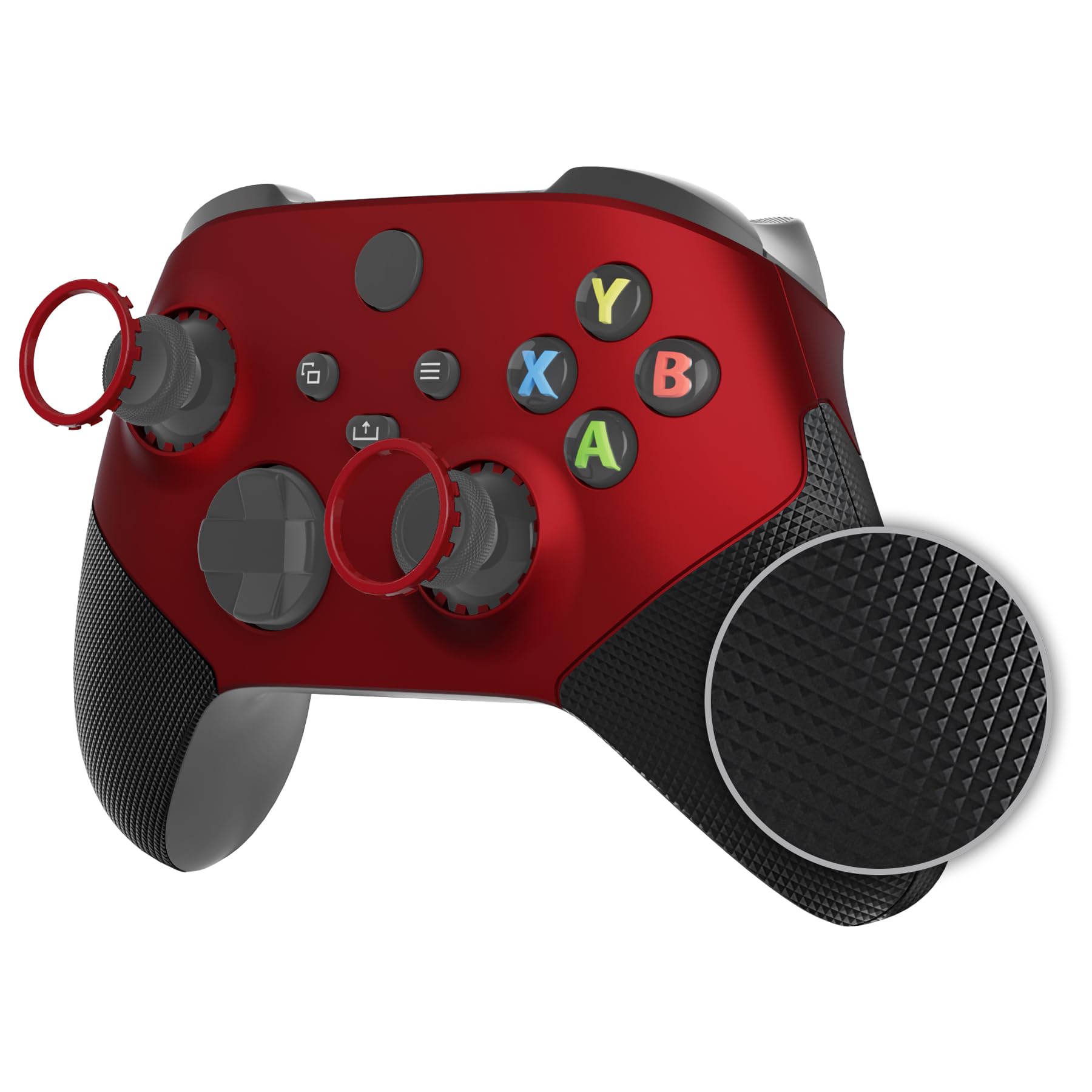 

eXtremeRate Redesigned Grip Handle Faceplate for Xbox Core ASR Version Performance Rubberized Side Rail Grip Shell for Xbox Series X S Controllers