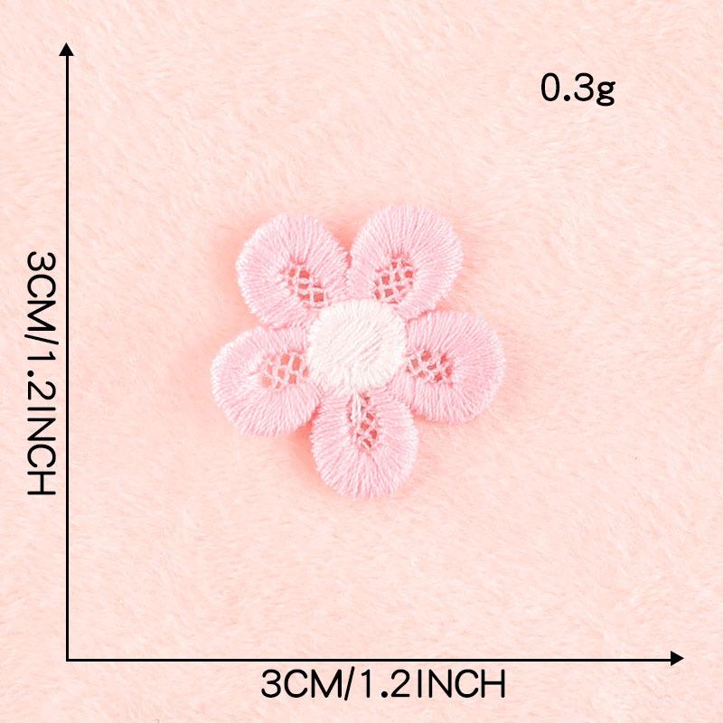 Embroidery Label Leaf Flower Embroidery Sticker Diy Hand Account Accessories Accessories Patch Brooch Jewelry Hair Accessories Cloth Sticker