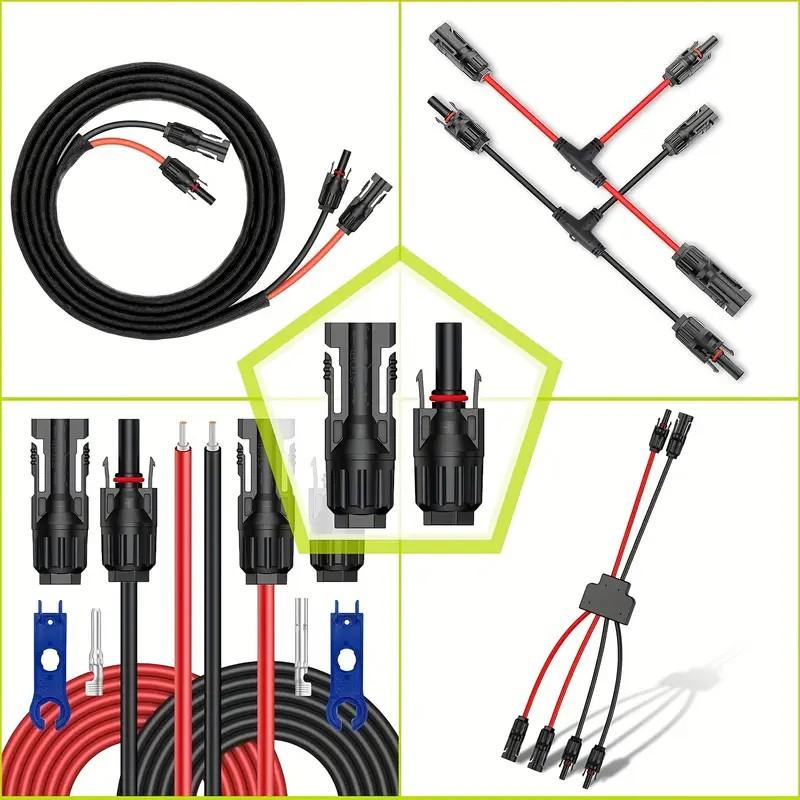 100/60/50/30/18 Pairs Solar Connectors PV Plugs 1000V 30A Solar Panel Connector Kit Available for PV/MC Cables