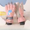 Winter Skiing Children's Gloves Versatile Cycling  Cold Proof  Anti Slip Thickened with Fleece  Warm Touch Screen Cotton Five Fingered Gloves