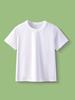 Kids' Pure Cotton Tie-Dye Short-Sleeve Parent-Child T-Shirt with Logo - White Round Neck for Kindergarten Uniform