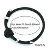 Hiphop Rock Fashion 2Pcs Men Cord Bracelet 5 Color Options Premium Selected 4mm Sweat Absorbent Fabric Charm Braslet Adjustable