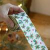 2M Christmas Tree Ribbon Xmas Gift Burlap Ribbon New Fabric Swirl Ribbon
