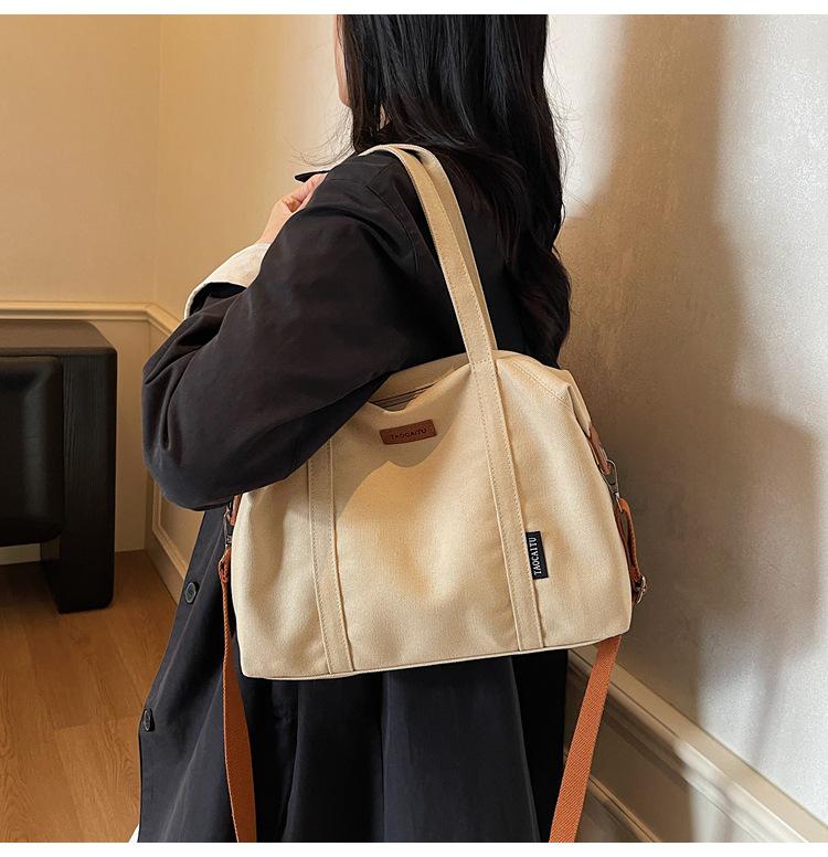 Trendy Lightweight Canvas Crossbody Bag - Large Capacity, Versatile Korean Style 2025