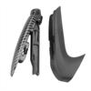 Left-Hand Drive Car Brake Lever Shift Knob Cover Set, Color: As Shown, Made of ABS Material.
