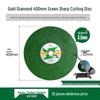Gold Diamond 14"-16" Cutting Disc, 350mm Metal & Stainless Steel Grinding Wheel for Cutting Iron & Steel, 400mm Sanding Saw Blade