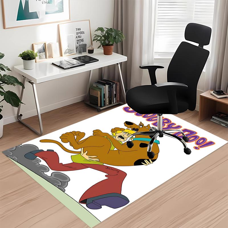 Scooby-Doo Printed Carpetrugfor Office Chair Living Room Bedroom Kitchen Room Decor Gifts