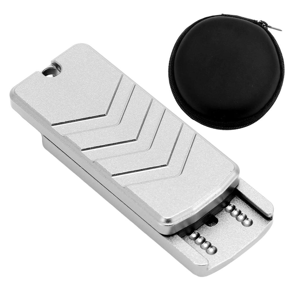 Fingertip Slider Aluminum Alloy Haptic Slider Toy Push Card Sensory Toy for Office Home Station