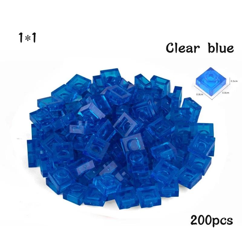 Non-Toxic 200Pcs Diy Building Blocks Thin Figures Bricks 1X1 Dots 21Color Educational Creative Size Compatible With 3024 Toys For Children