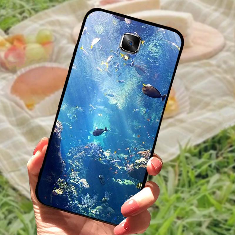 1+3 Case For Oneplus 3 3T Silicone Silicone Phone Case TPU Marble Full Protective Cover For One Plus 3 A3000 Shockproof Shell