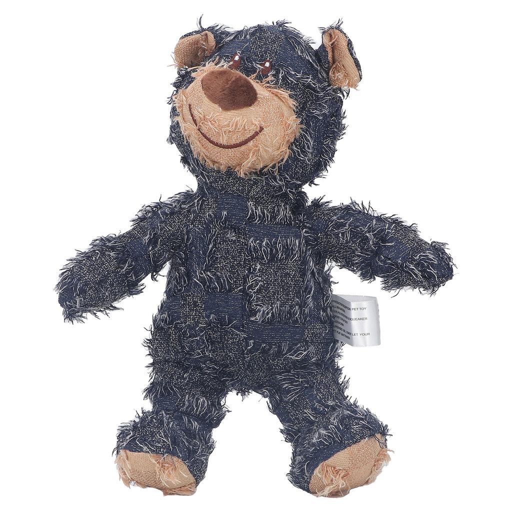 Squeaky Dog Toy Stuffed Plush Dog Toy Indestructible Robust Bear for Pets