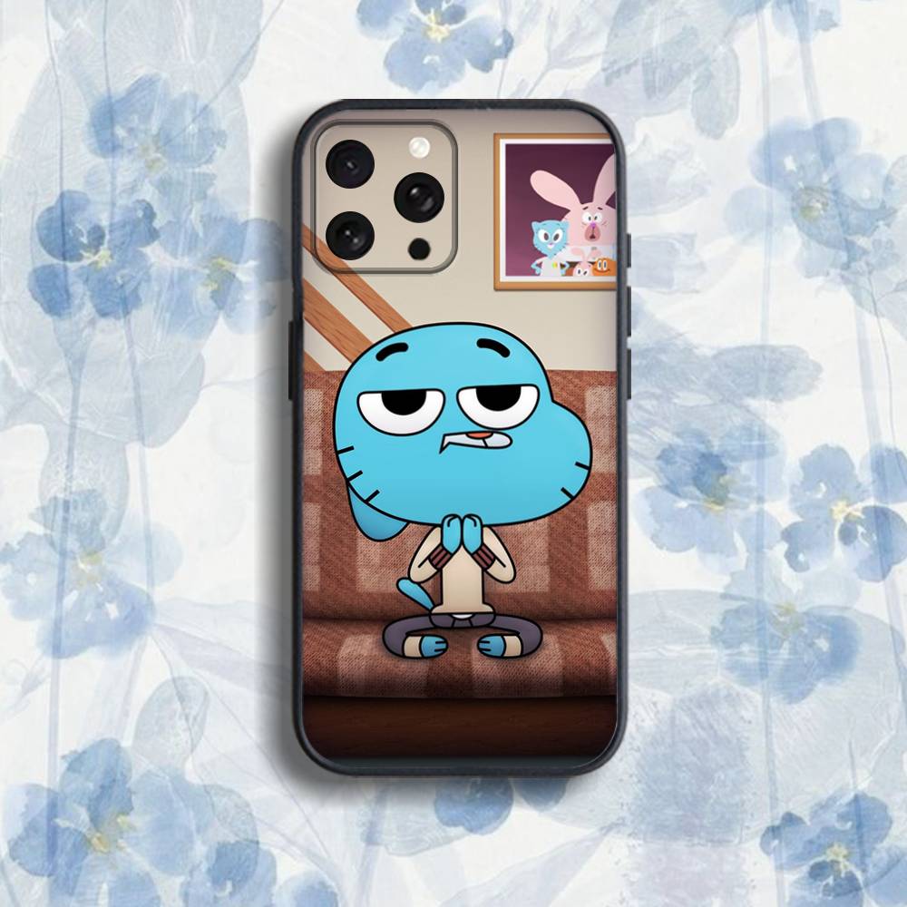 A-Amazing W-World Gumball Phone Case For iPhone 17,16,15,14,13,12,Pro,Max,Plus,E,SE4,Air,Mini Black Soft Box
