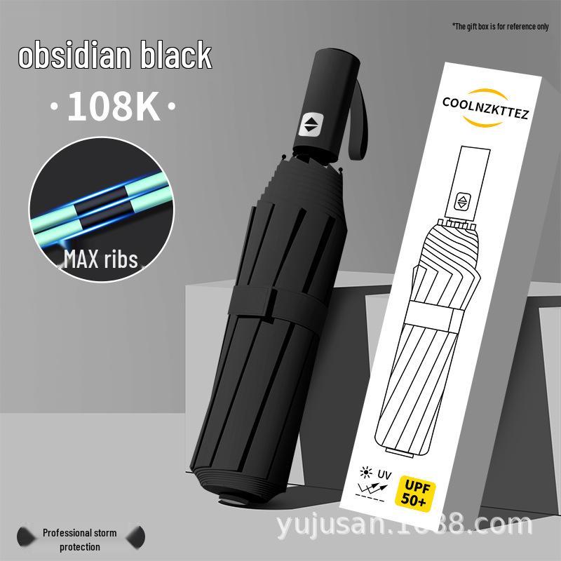 Men's Large 144-Rib Automatic Umbrella with Sun Protection and Custom Logo