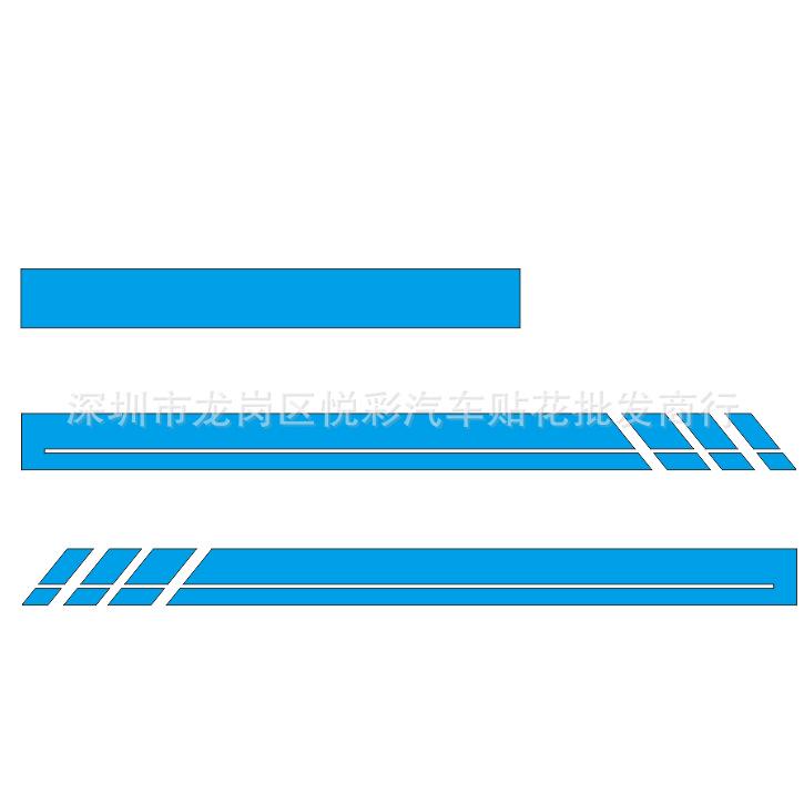 Y287 Car Door Side Skirt Stripe Sticker for VW Transporter T4/T5/T6.
