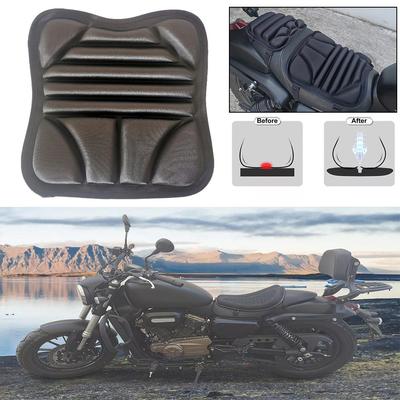 Double Seat 3D Motorcycle Seat Cushion with Shock Absorption and Universal Breathability CushionAccessorie All-Season Motor C7H0