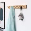 Practical Decoration Wall Mounted Hanger Room Hooks Key Hallway Storage Holders Bamboo Door Clothes Hats Robe Back Rack