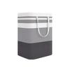 Foldable Striped Laundry Basket – Large Capacity Fabric Hamper for Dirty Clothes Storage