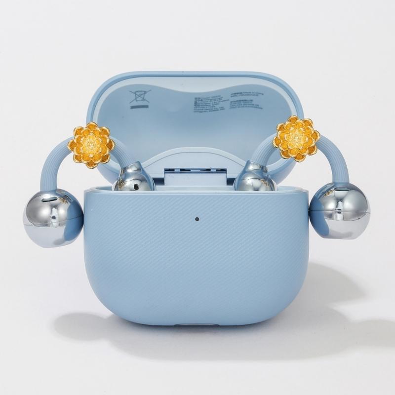 Elegant Flower Shaped Ear Clip Attachment For FreeClip 1 2 Earbuds Enhancer Sparkling Zircons Embellishment