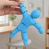 Flexible Jointed Robot Ornament 3D Printed Action Figure, Multiple Pose Articulated Durable PLA Model Figurine, Collectable Figures for Sci-Fi