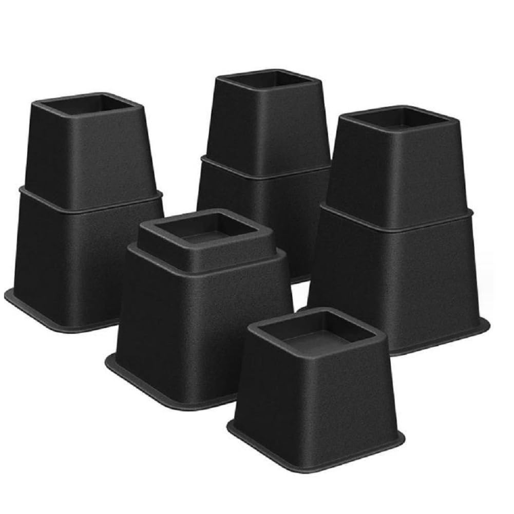 

[pkpohs] Height-adjustable furniture legs, 8-piece set (large and small), extension legs for tables, kotatsu, and beds