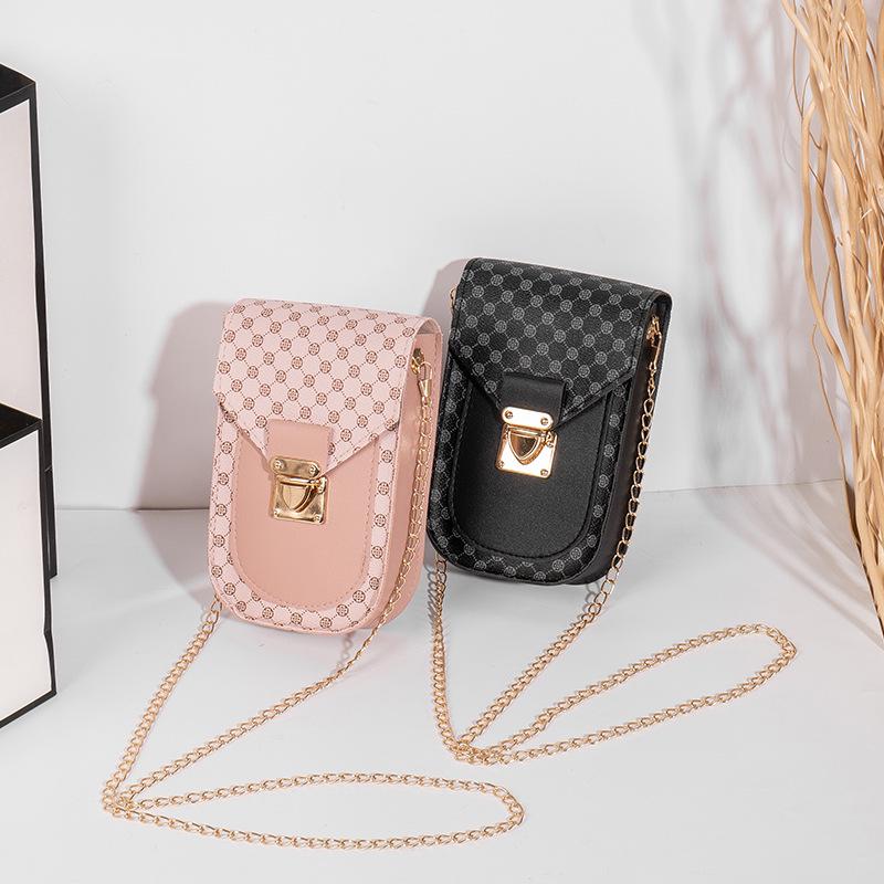 2022 Polka Dot Floral Phone Crossbody Bag - Women's Fashion Chain Bag