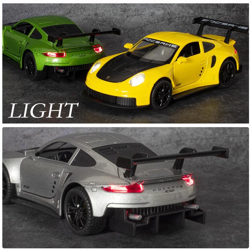 1/32 Scale 911 RSR Panamera Metal Diecast Alloy Racing Toys Cars Model for Boys Children Kids Gift Vehicles Hobbies Collection