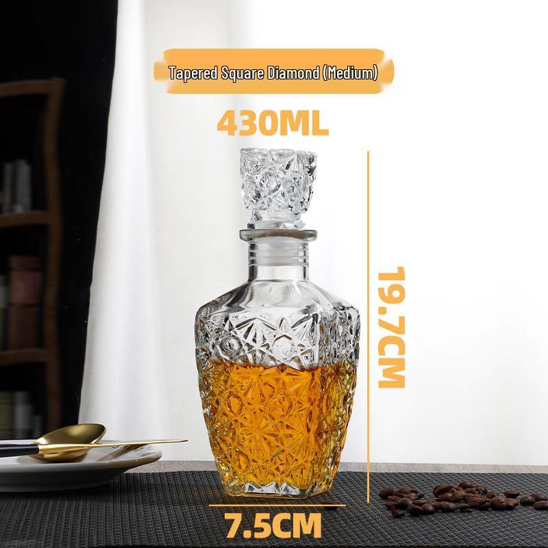 Transparente Glasflasche für Baijiu, Whiskey, Wein – Versiegelt und Perfekt für die Heimbrauerei.