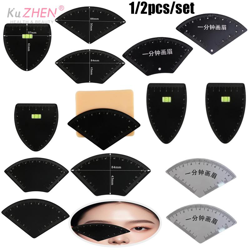 Shaping Permanent Makeup Drawing Guide Ruler Tattoo Supplies Reuse Fast Drawing Eyebrow Desgin Ruler Microblading Mapping Tool