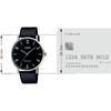 Casio MTP-VT01L-1B2 Minimal Black Dial Men's Analog Watch Black Leather Band Quartz Movement