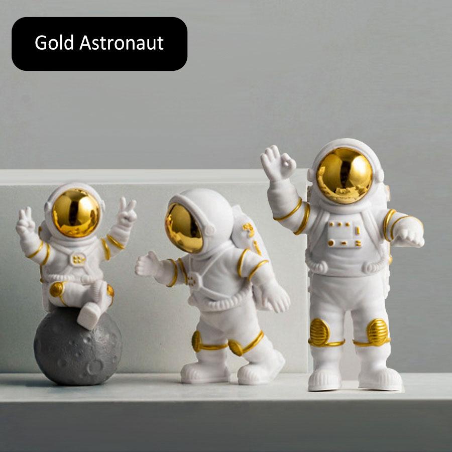 

Фигурка астронавта, статуэтка, лунный космонавт, скульптура, обучающая игрушка, настольное украшение для дома, модель украшения астронавта в подарок