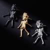Skull Skeleton Drop Pendant Earrings Hip Hop Ear Stud Jewelry for Male & Female
