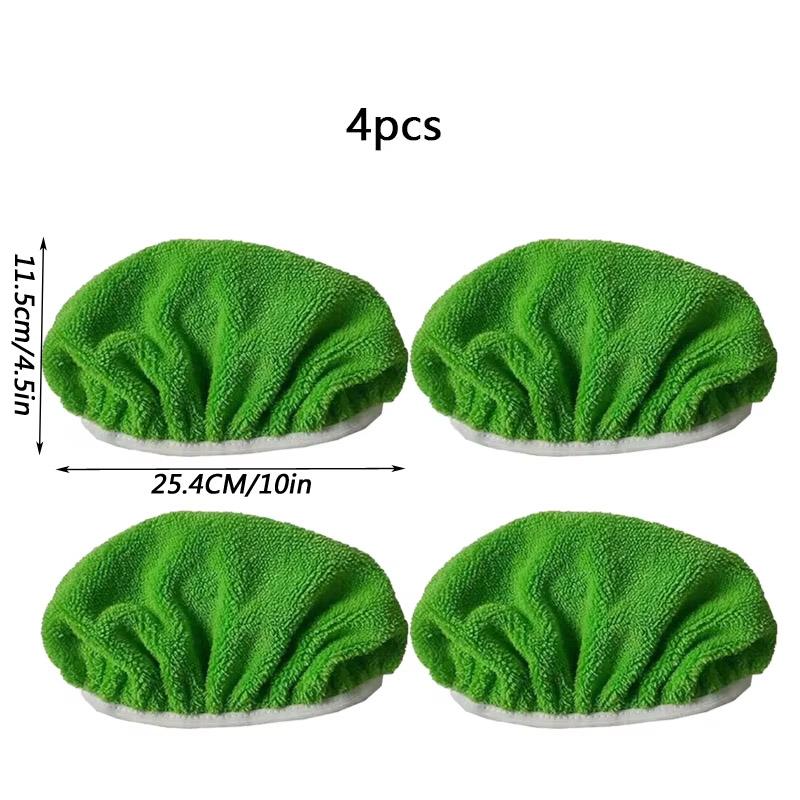 

4 шт. многоразовый коврик для швабры, наполнитель для подметания пола, бытовые чистящие средства, влажная салфетка для швабры, сухое и влажное использование, совместимое с подметанием