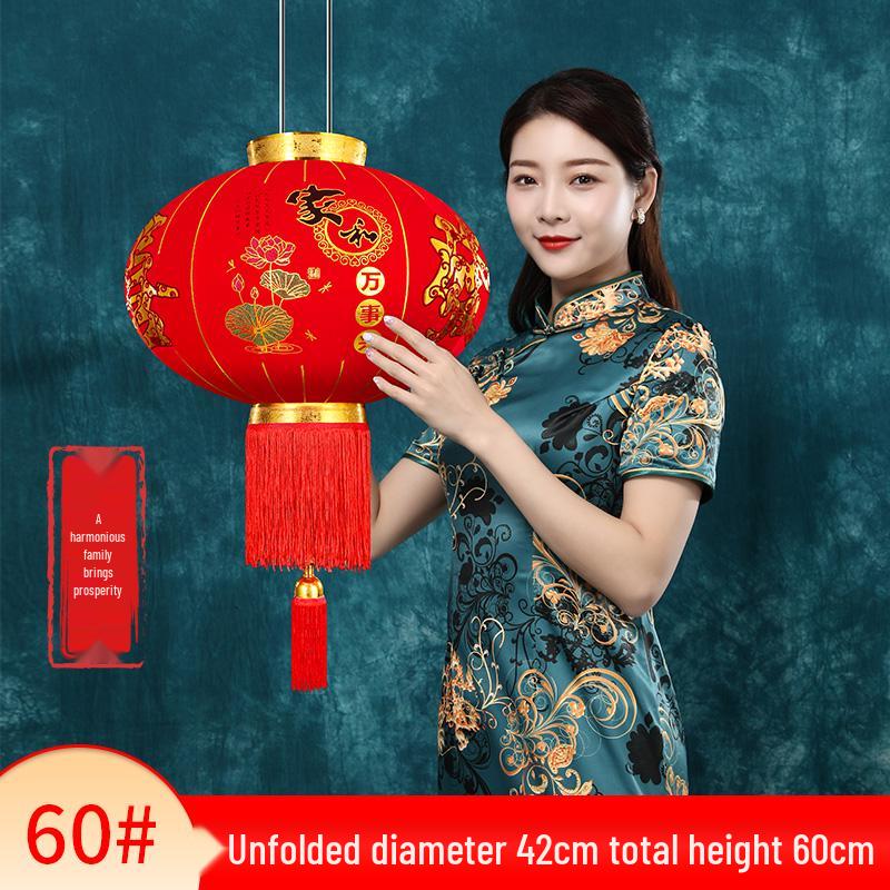 2025 Chinese New Year Large Red Lantern Decoration for Spring Festival & Housewarming, Outdoor Main Entrance.