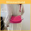 Moderne Minimalistisk PU Læder Skuldertaske I Sort Sølv Pink Hvid Guld Og Grøn