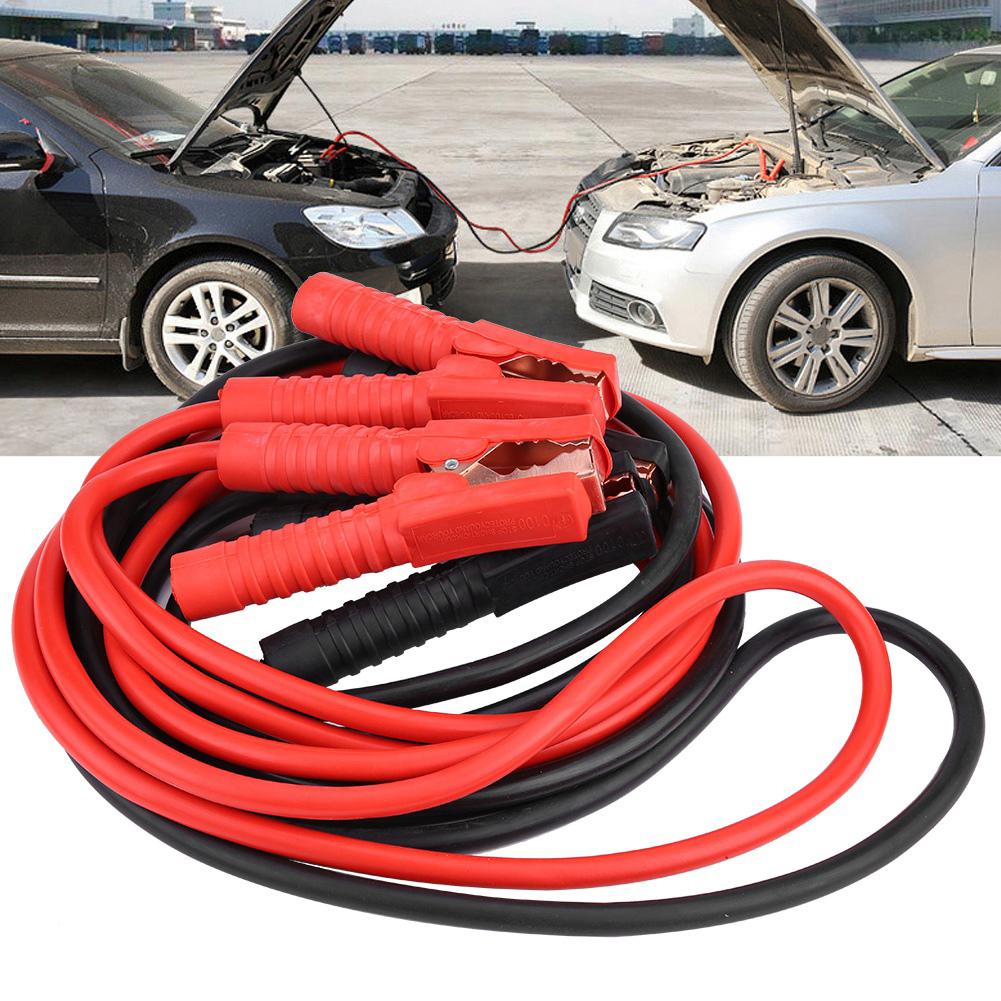 1 Pair of 12V Car Power Booster Cable Emergency Battery Jumping Cables Battery Line 4m 2000A
