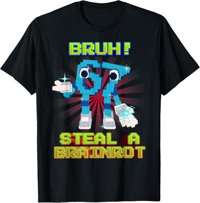 Bruh 67 Sechs Sieben 6-7 Lustiges Brainrot Meme für Kinder Teenager T-Shirt Unisex T-Shirt