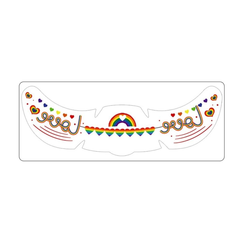 Waterproof Rainbow Freckles Face Tattoo Facial Art Makeup Stickers  Pride Month