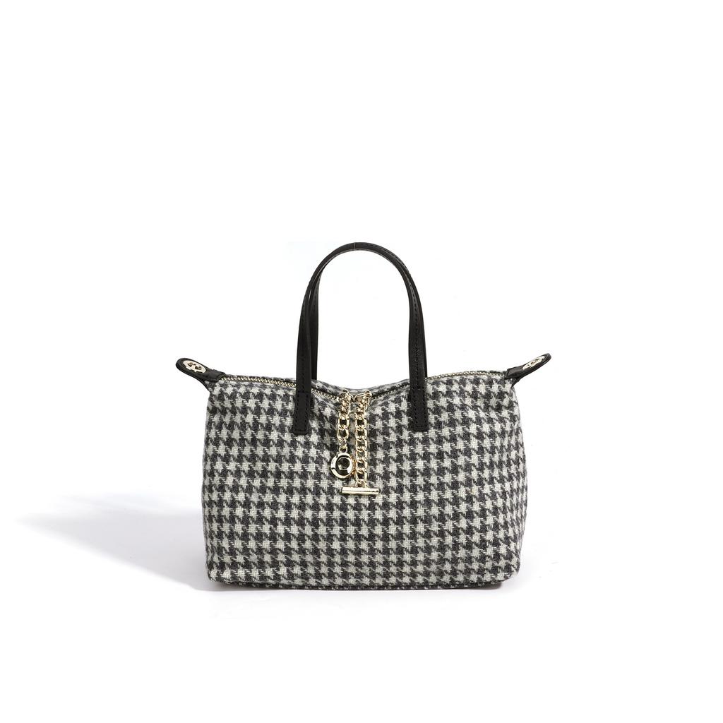 Handbag Vintage Polka Dot Crossbody Bag Fashion Commuter Canvas Bag