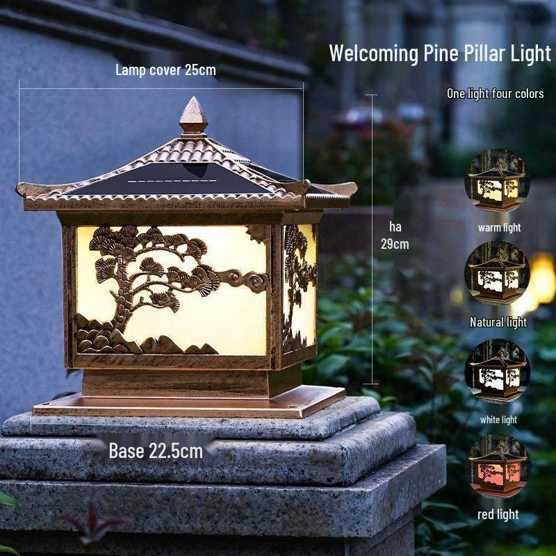 

Светодиодный солнечный водонепроницаемый уличный фонарь для ворот и сада для виллы и двора