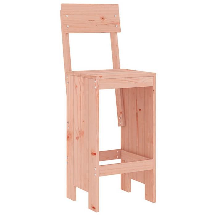 VidaXL Lot de 2 Tabourets de Bar, Chaise de Pub, Siège de Bistrot, Meuble de Terrasse Balcon Patio Jardin Extérieur, Bois 825364