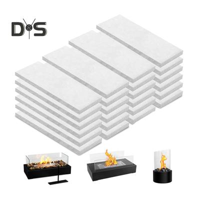 5/24Pcs Tabletop Fire-Pit Ceramic Wool Wicks Heat-Resistant Safe To Use Long-Lasting DIY Table Top Fire-pit Sponge Cotton Cores