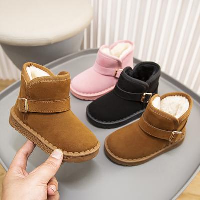Botas de Nieve para Niños Invierno Nuevas Botas de Algodón Cálidas de Forro Polar para Niñas Botines Gruesos para Niños