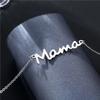 Mama Letter Pendant Necklace For Women Mom Mother's Day Clavicle Chain Choker Stainless Steel Jewelry Minimal Gift