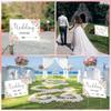 6 Pcs Wedding This Way Directional Road Sign Wedding Parking Directions Sign With 12 Pcs Stakes Welcome To Our Wedding Sign Doub