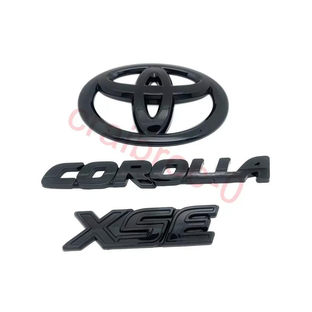 Hatchback Only Gloss Black Out OVERLAY EMBLEM Fit 2019-2024 Suitable for TOYOTA COROLLA XSE