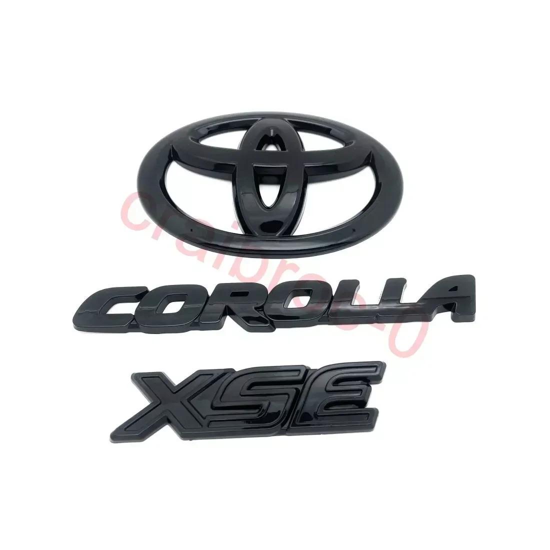 Hatchback Only Gloss Black Out OVERLAY EMBLEM Fit 2019-2024 Suitable for TOYOTA COROLLA XSE