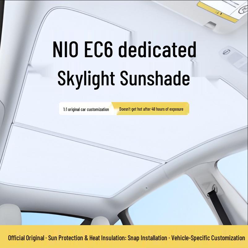 Nio EC6 Panoramic Sunroof UV Protection Sunshade Curtain Visor Nio EC6 - Split Type