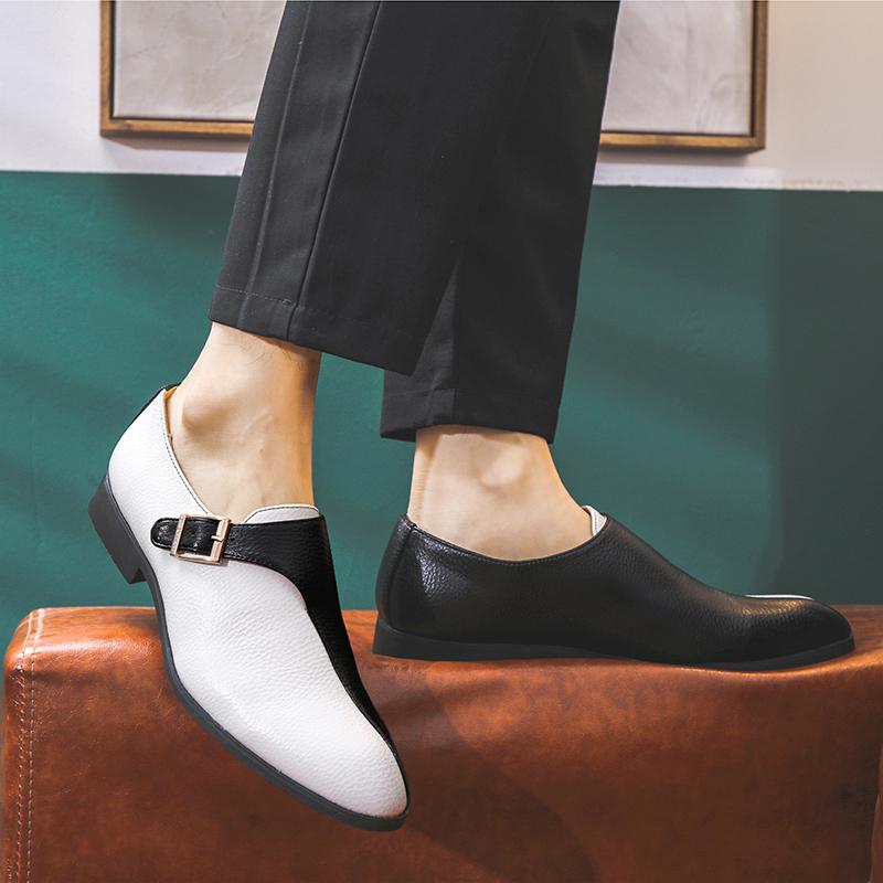 Новая лоскутная кожаная обувь больших размеров для мужчин — фото 5